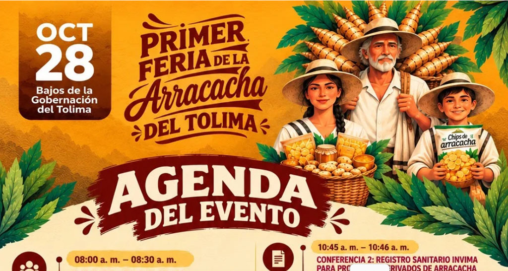 El 28 de octubre se realizará la Primera Feria de la Arracacha en el Tolima