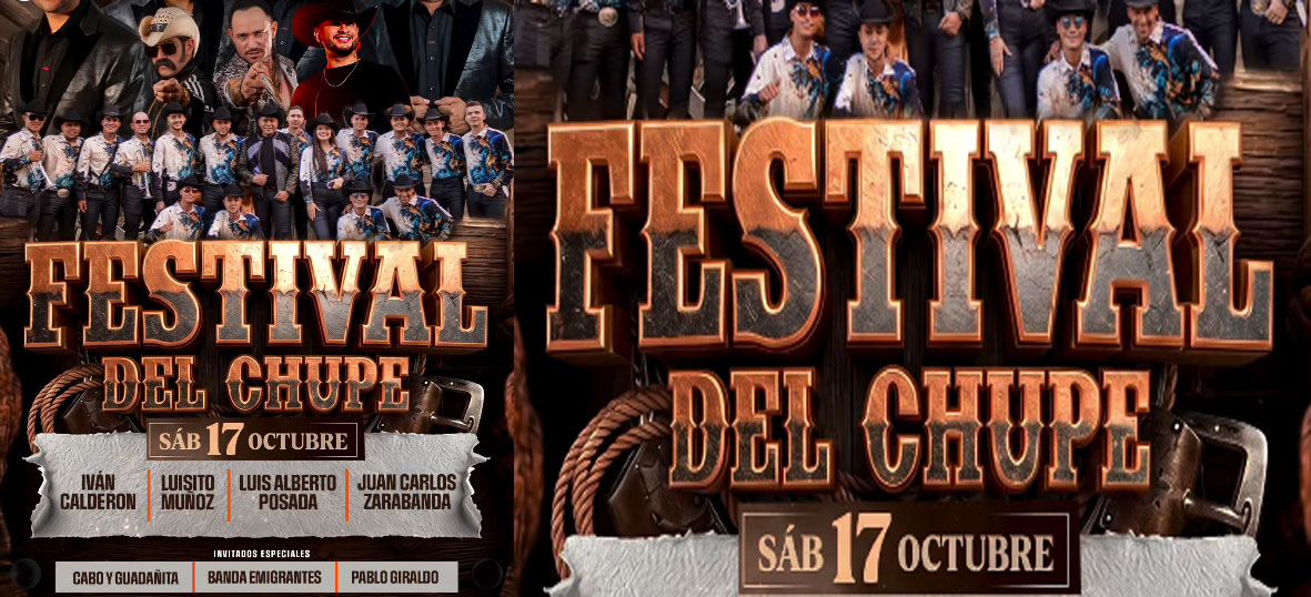 Festival del Chupe el 17 de octubre en el Nectar Arena en Ibagué