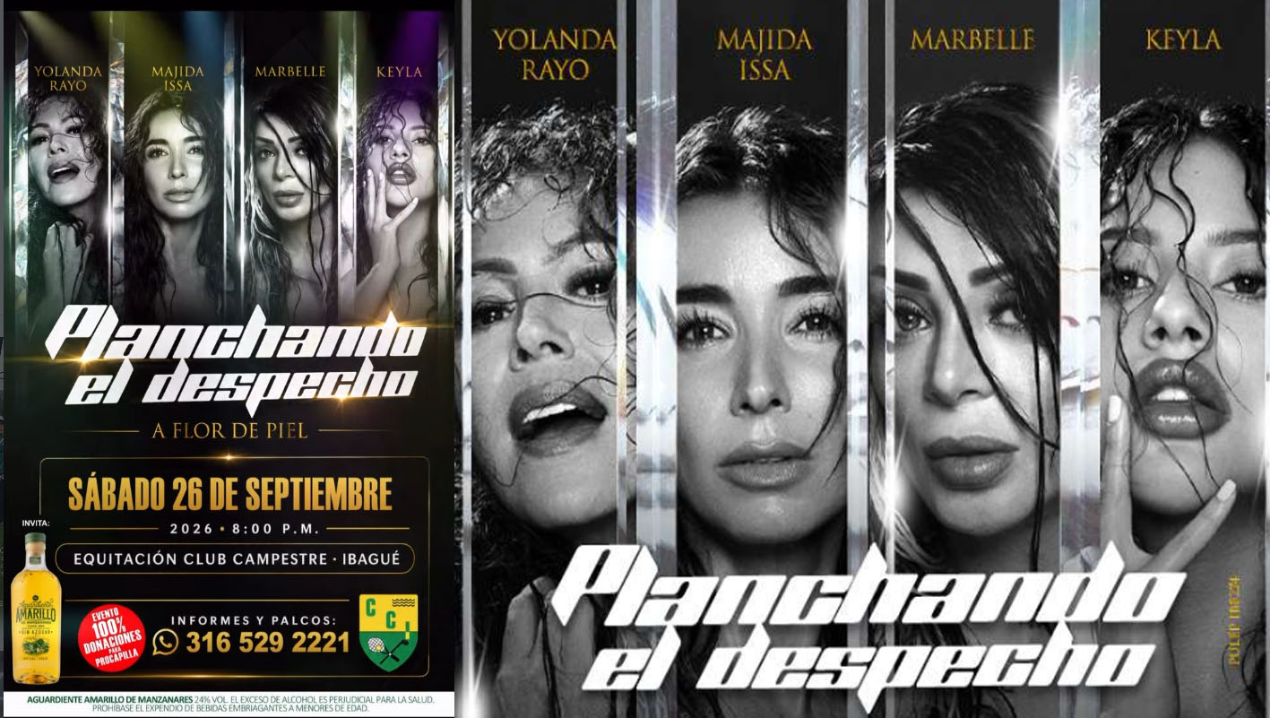 Este sábado será el Show de Planchando el Despecho en el Club Campestre de Ibagué